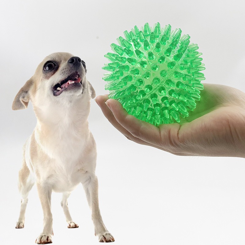 Dog Toy Medium Spike Ball Dog Toy 9CM Sound Pet Teeth Grinding Toy Medium Dog — image 7