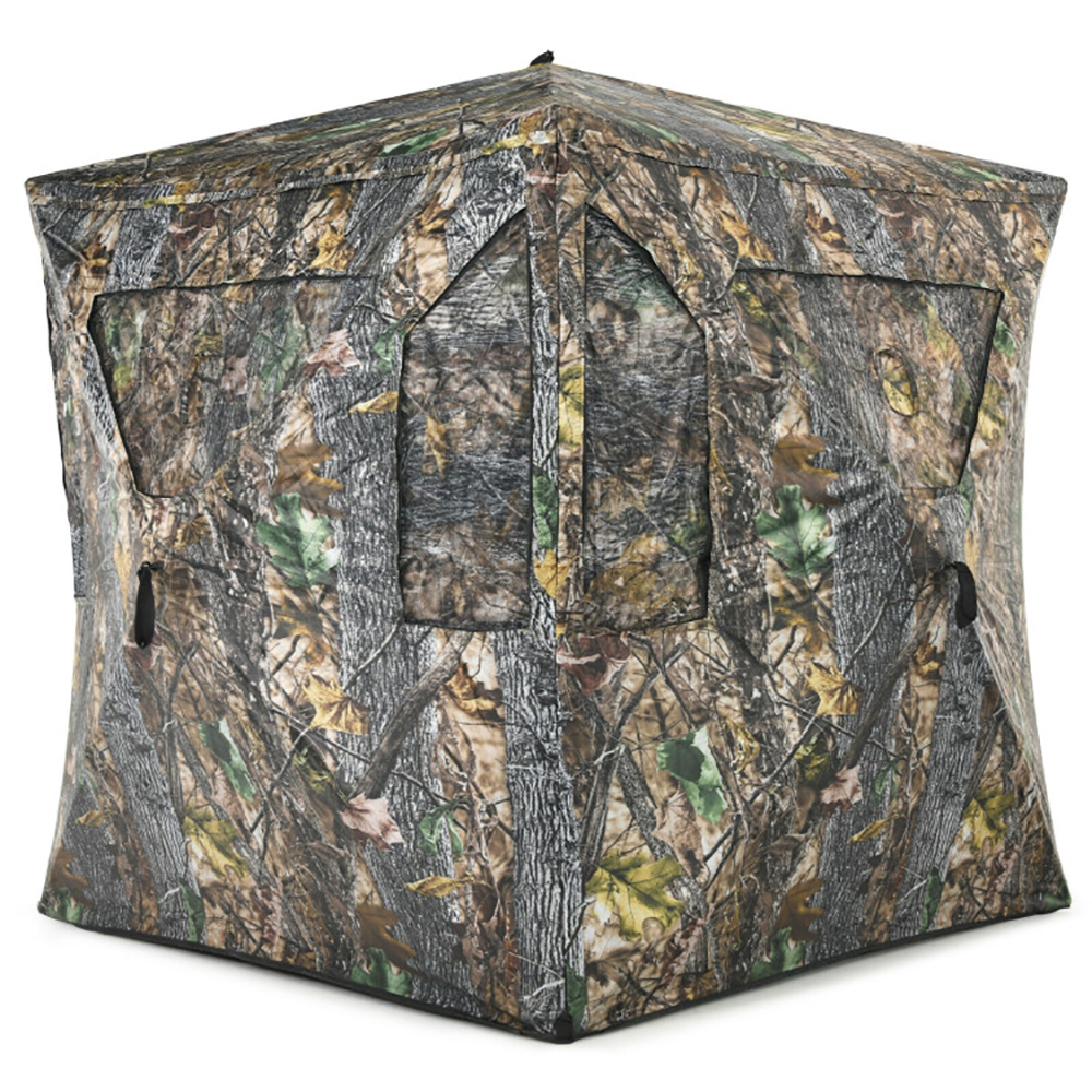 3 Person Portable Pop-Up Ground Hunting Blind With Tie-downs — image 12