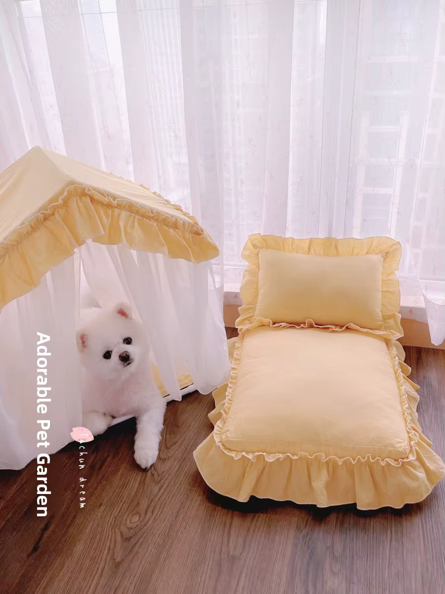Tenda de Comodidad para Perros Estilo Princesa: Cama Caliente, Acogedora y Limpiable para Pequeños Canes, Temporada Completa — imagen 2