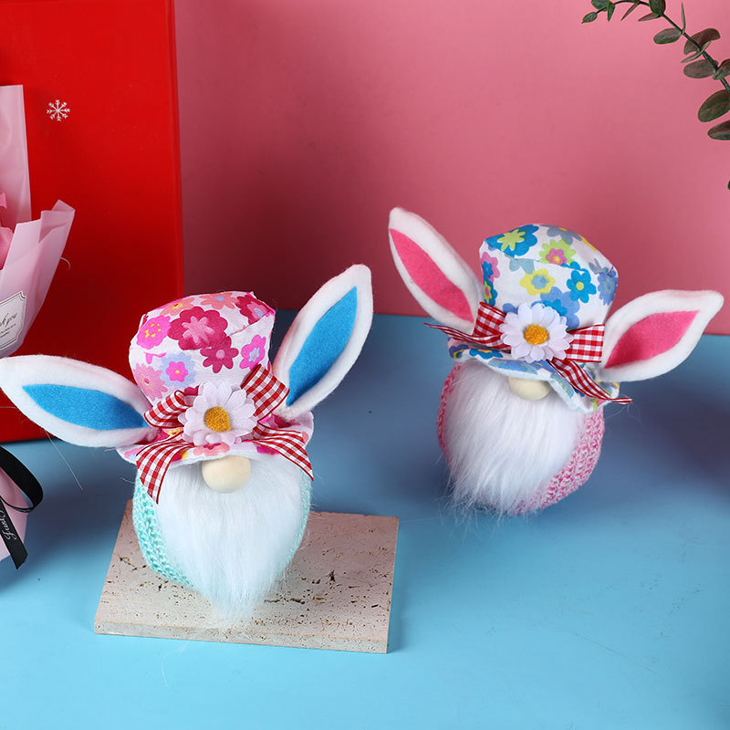 Nueva decoración de gnomos sin cara para conejo de Pascua — imagen 4