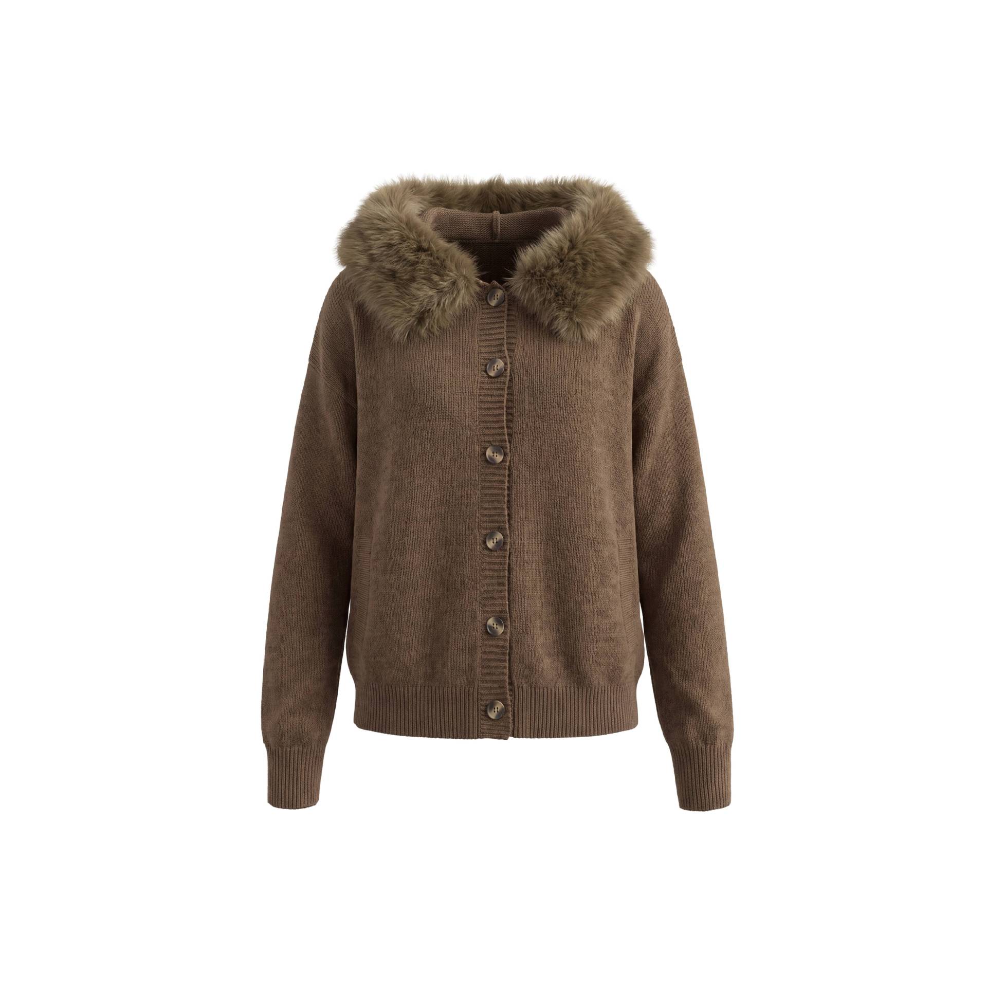 Little bear ear fur collar sweater — image 8