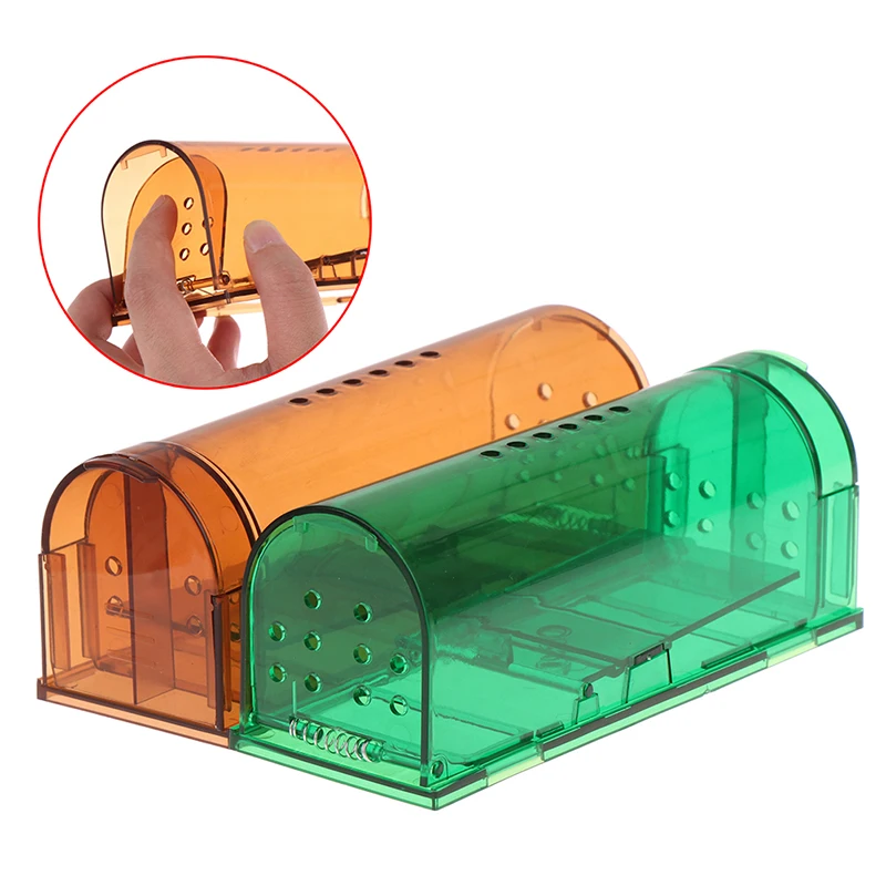 Smart Self-locking Mousetrap Safe Firm Transparent Household Mouse Catcher Control Cage Reusable Mice Rodent Catcher Rat Traps — image 4