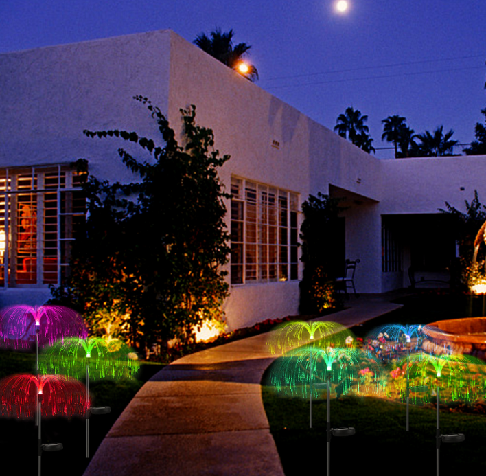 Solar Jellyfish Light Christmas Garden Decoration Light Solar Colorful Firework Automatic Light — image 4