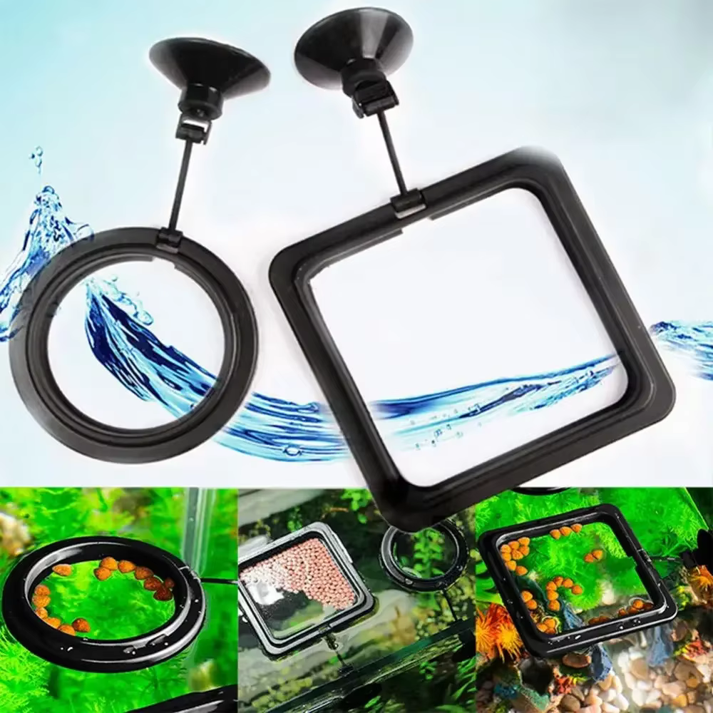 Anillo de Alimentación para Acuario con Cúpula de Succión - Accesorio para Comida de Peces — imagen 3