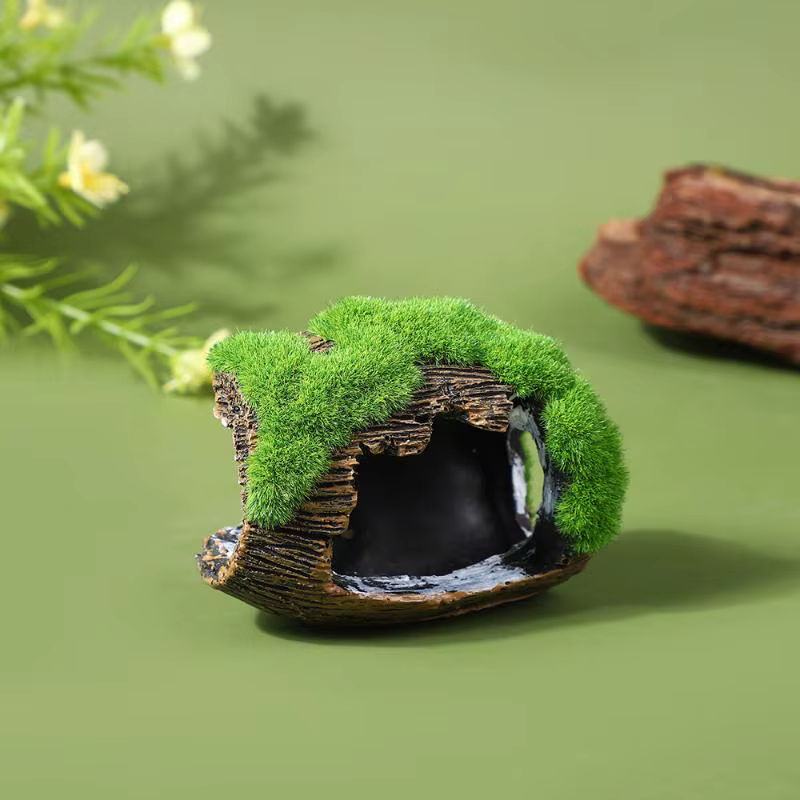 Decoración para acuario, refugio para peces, ornamentos de resina para pecera, cueva escondite para peces, paisajismo de acuario — imagen 6