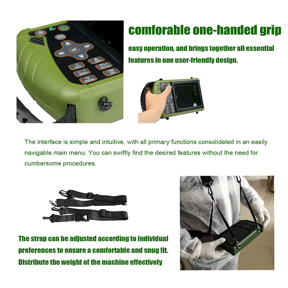 Portable Veterinary Ultrasound Scanner for Pregnancy Vet B-Ultra Machine with 3.5MHz Rectal Probe for Cows Horses Camels Animals — image 6