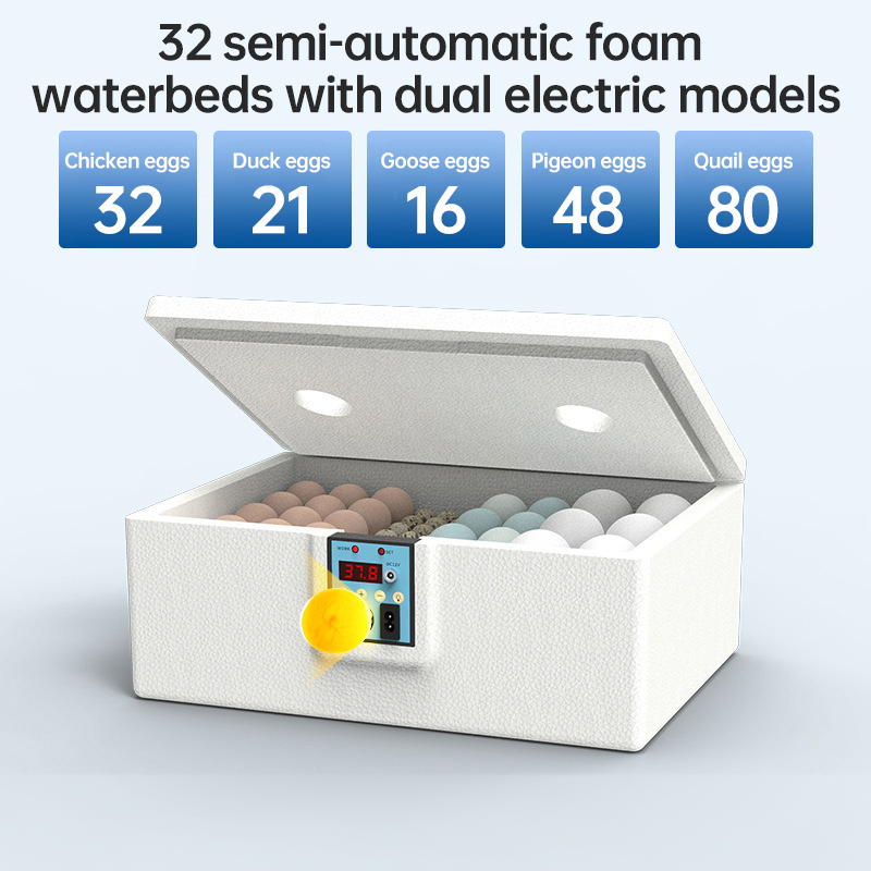 24 - hr Thermostatic Small Poultry Incubator. Biomimetic Waterbed. Auto & Smart. For Chick, Duck & Goose Eggs — image 1