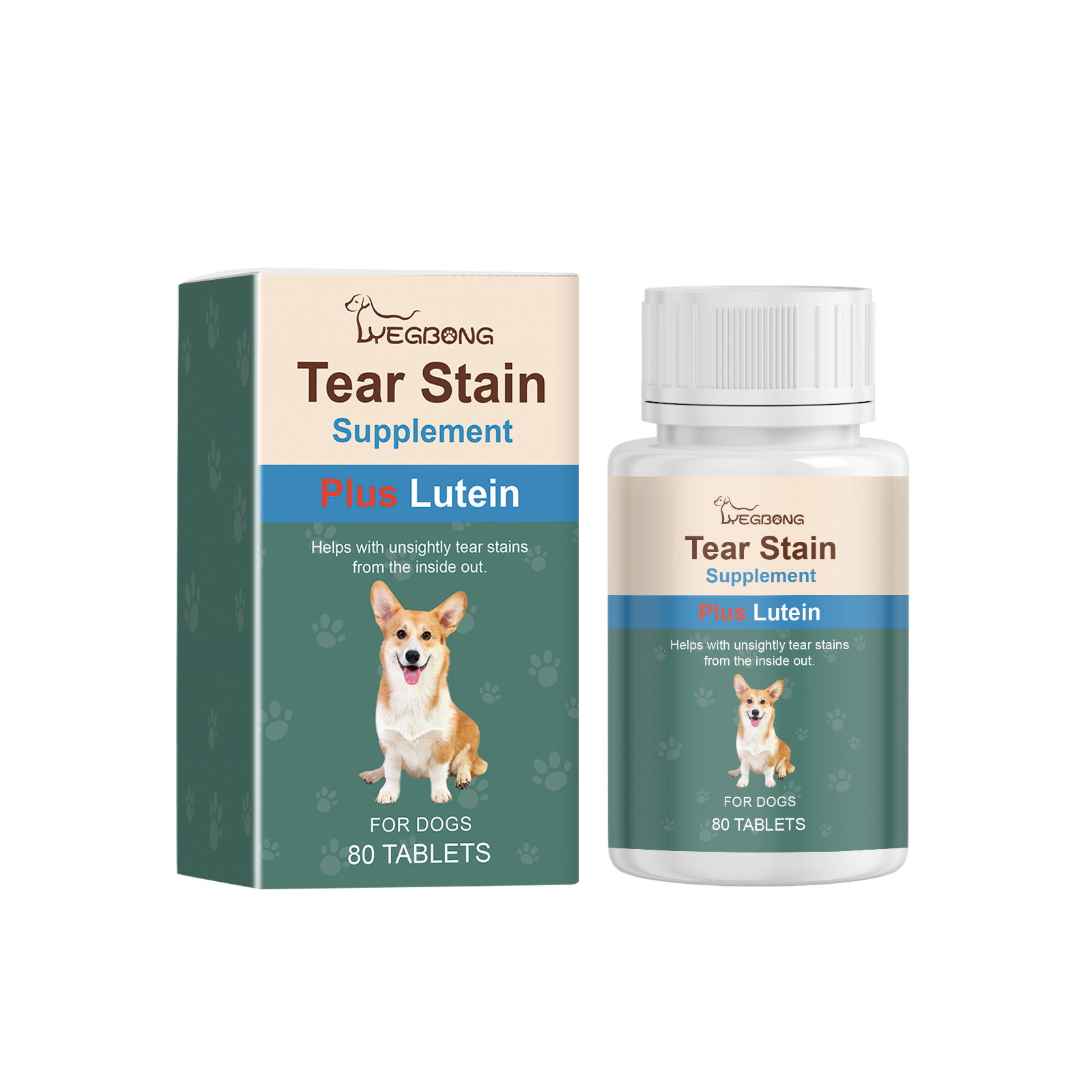 Tear-Stained Eye Care Tablet For Dogs To Gently Clean Tear-Stained Eye Stains For Pet Dogs — image 1