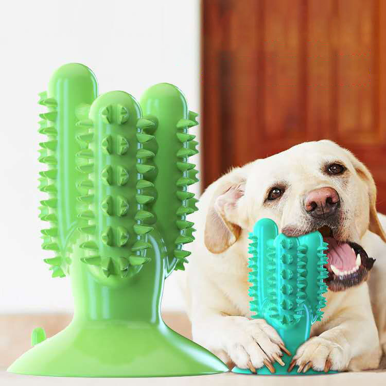 Dog Toothbrush Dog Teeth Cleaning Stick Leaking Device Bite-Resistant Pet Supplies — image 1
