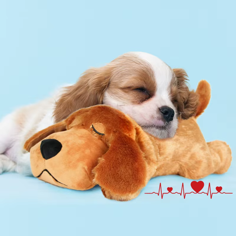Pet Soothing Toys, Dog Anxiety Companion Sleep Simulation Heartbeat Plush Toys – The Perfect Gift for Your Furry Friend! — image 3