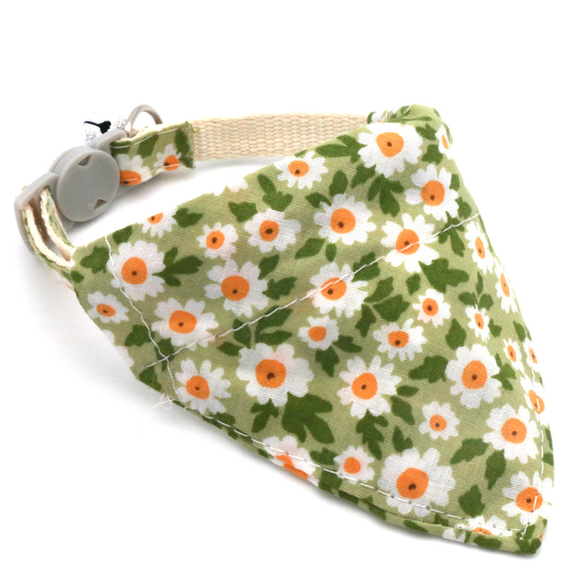 Collar de Triángulo Floral para Perros y Gatos - Bandita de Sol y Margaritas Pequeña — imagen 5
