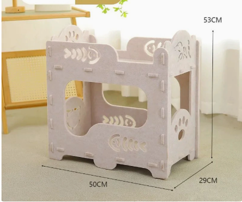 Felt Cat Nest Felt Pet Supplies Multi functional Removable Washable Up and Down Felt Cat Bed Suitable for Cats of All Sizes and — image 2