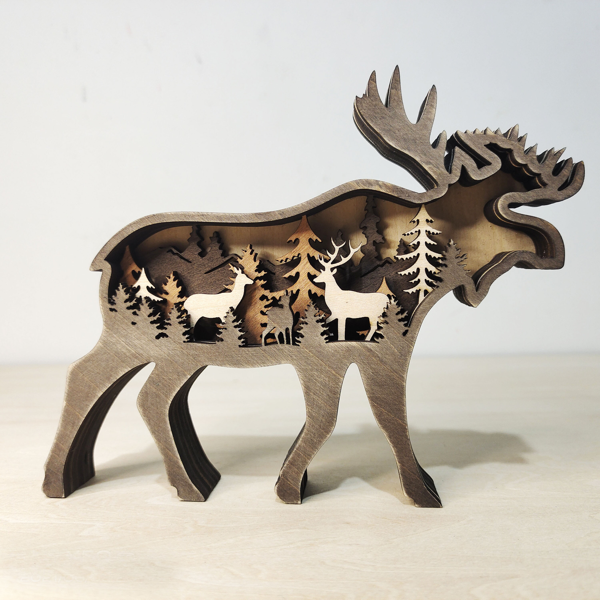 Nuevos Decorativos de Madera Tallados Animales para Creatividad en el Hogar — imagen 4