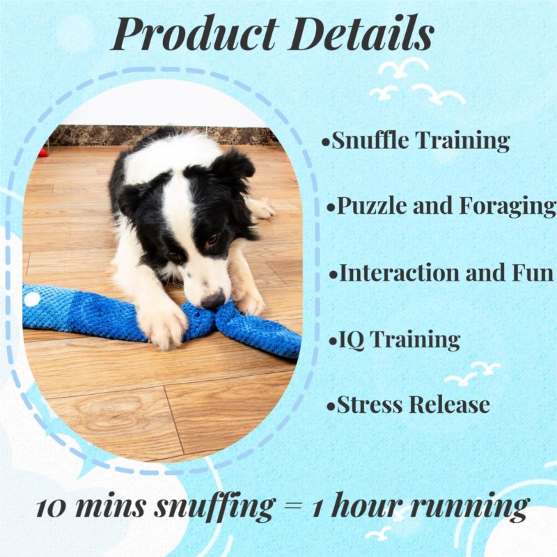 Juguetes de Rompecabezas Interactivos para Perros con Sonido, Juguetes Plush Inteligentes, Manta de Olfateo y Capacitación de Instinto para Cachorro, Juegos de Inteligencia Canina para Puppies — imagen 3