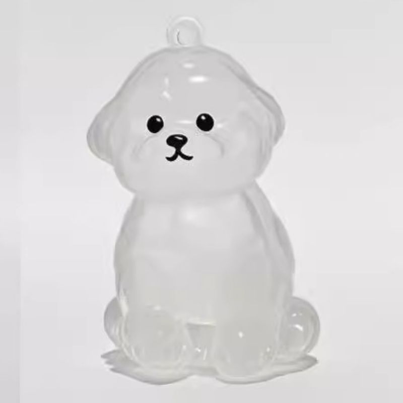 A transparent DIY pet hair memorial keychain box, a sweet keepsake for dog lovers — image 7