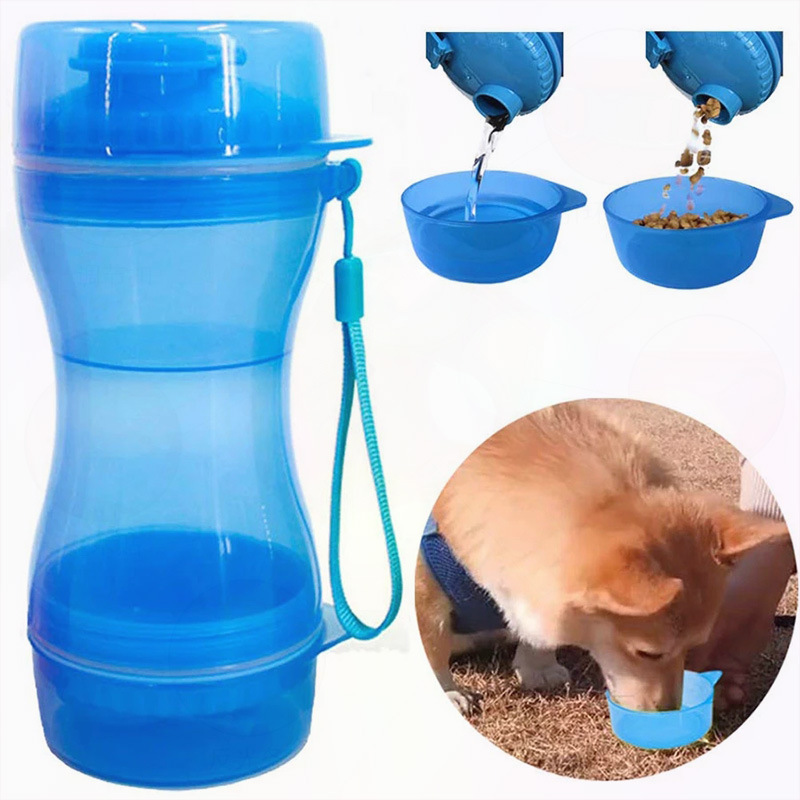 Pet Water Cup Outdoor Travel Portable Water Bottle Water Food Cup Dual-Use Cup Drinking Bottle Cats And Dogs Drinking Supplies — image 1
