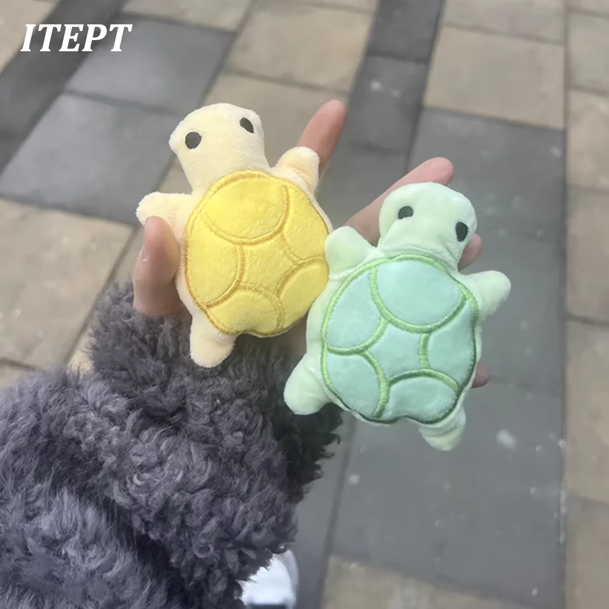 Juguetes para Perros Tortuga de Plush Pequeño Juguetes de Mordida para Cachorros Alivio del Diente Interactivo Seguro y Divertido — imagen 5
