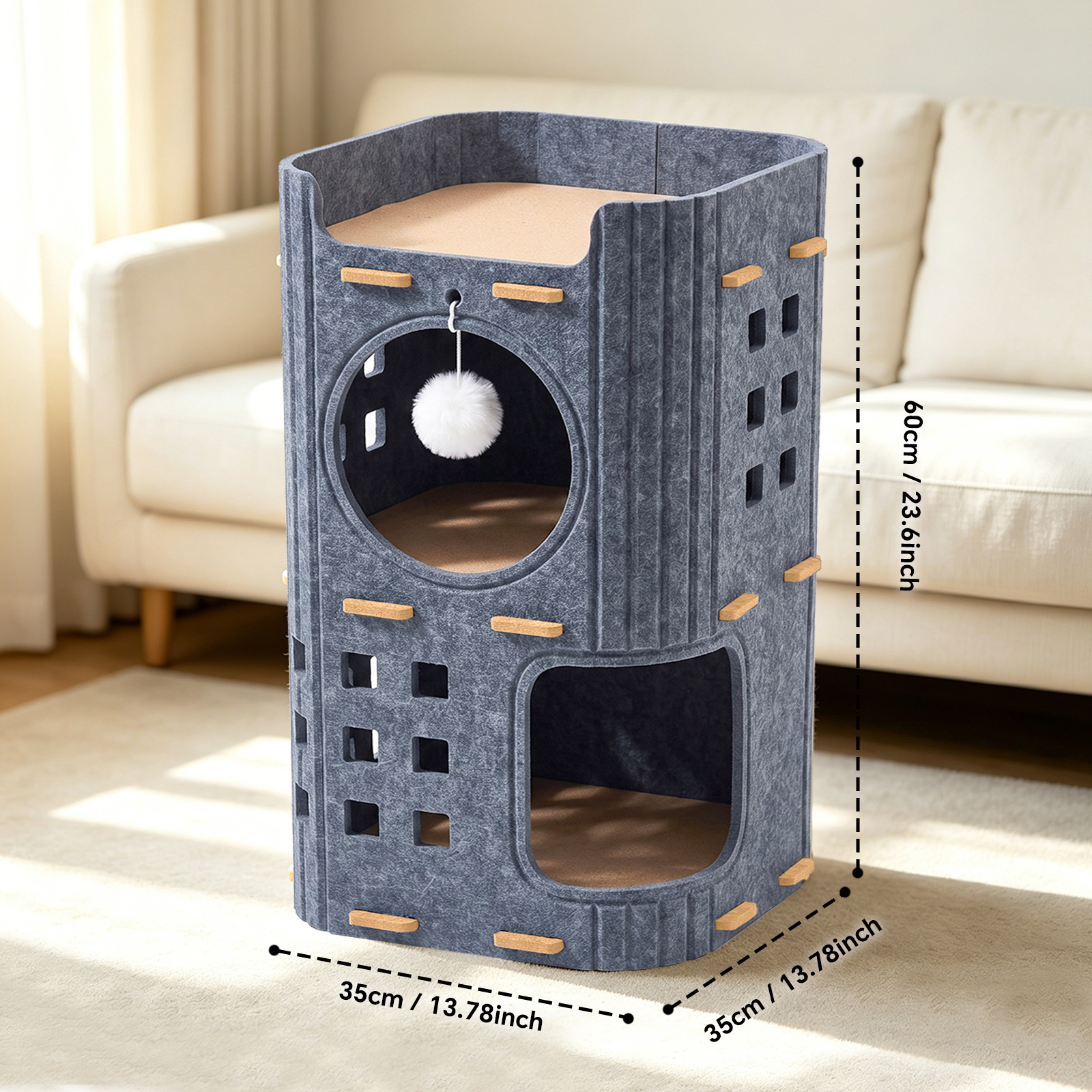 Casa de Mascotas en forma de agujero gris de dos pisos — imagen 4
