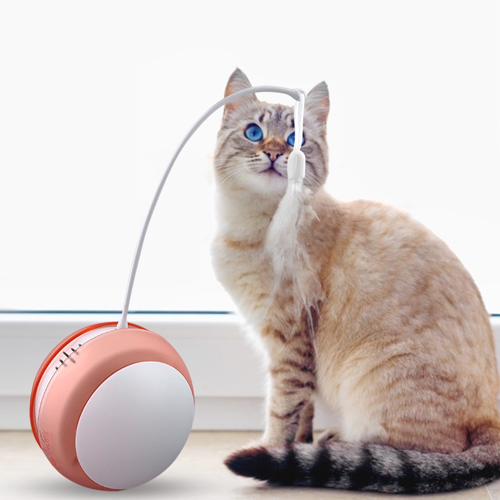 Juguetes de Tumbler para Gatos: Rueda Interactiva con Sonido y Luces para Mascotas — imagen 6
