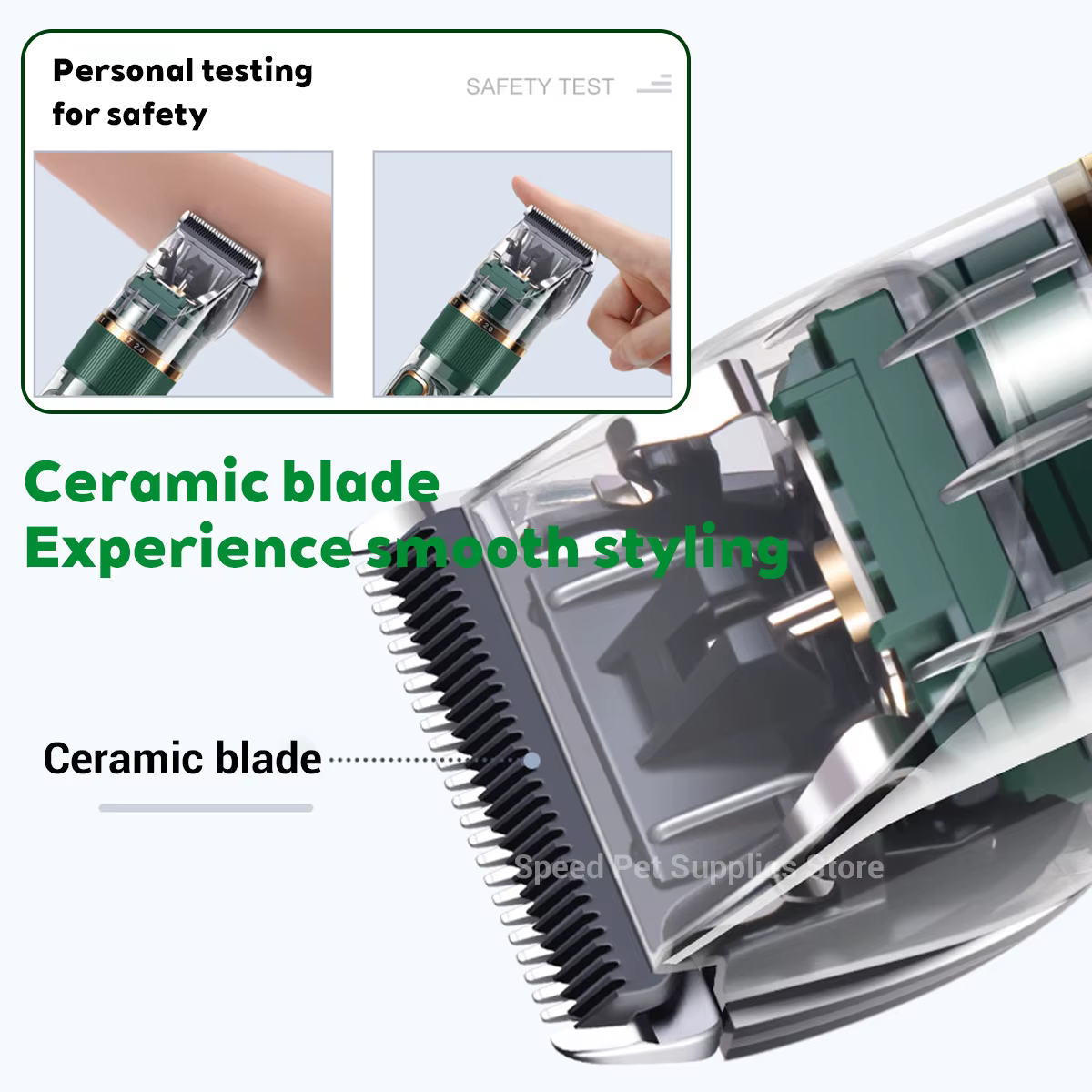 Cat Dog Hair Clipper Electrical Professional Hair Clipper for Pets Silent Hair Cutter USB Rechargeable Pet Grooming Clipper Set — image 2