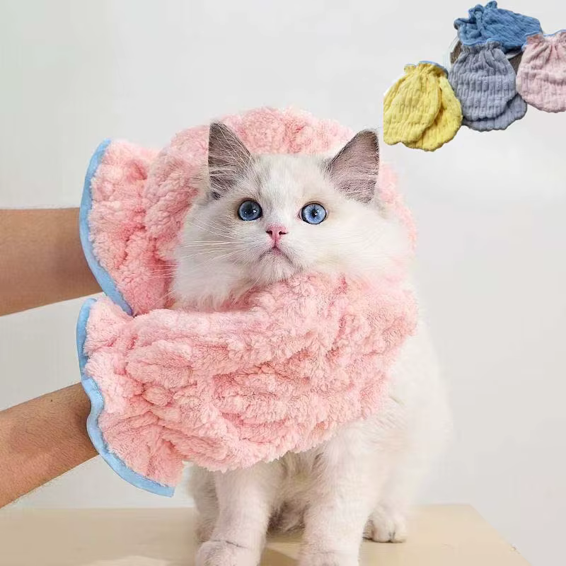 Toallas de Baño para Mascotas - Secador Rápido para Perros y Gatos, Guantes de Baño Absorbentes con Masaje — imagen 1