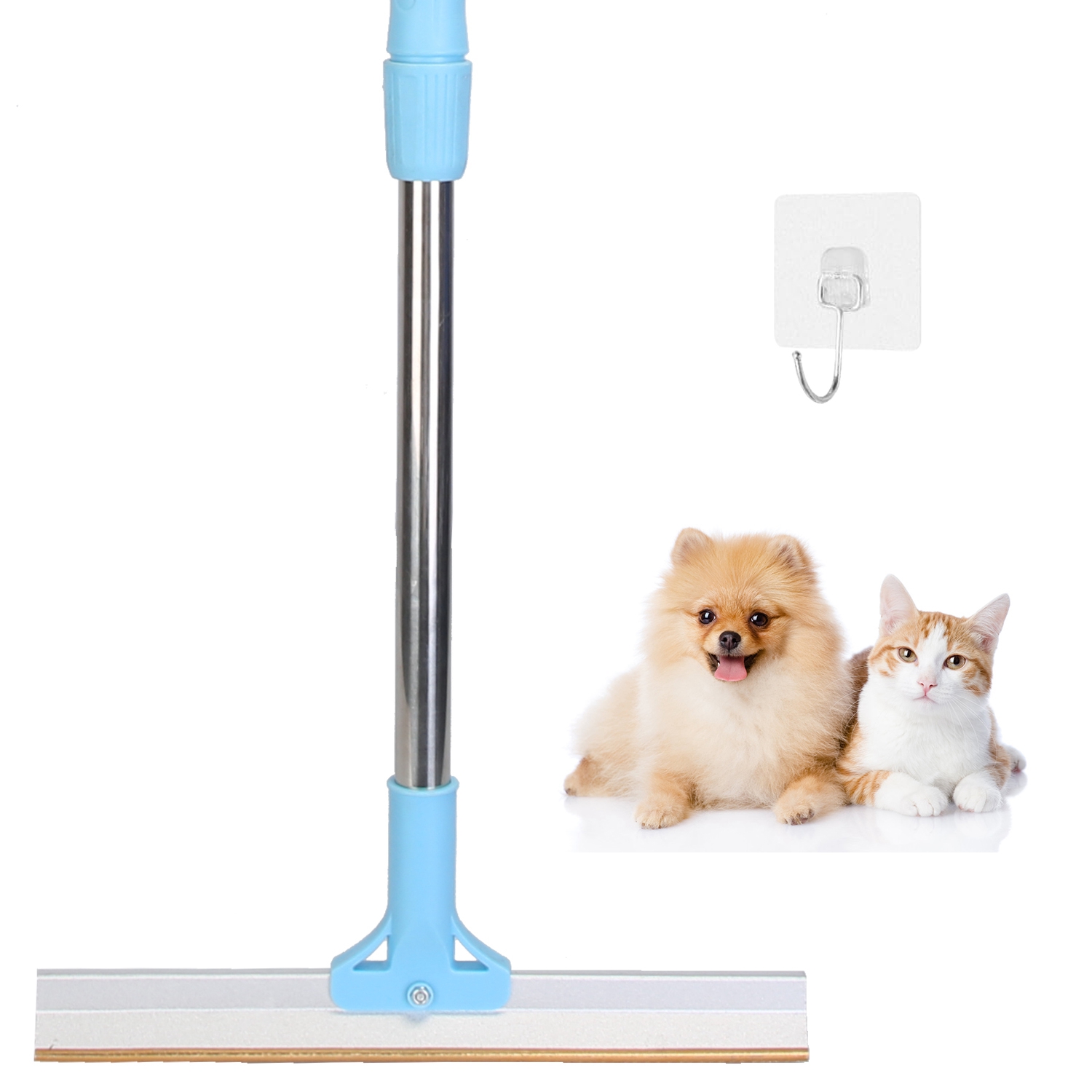 Rasador de Pelo Animal con Palo Telescopio Ajustable de 54.33 pulgadas para Alfombras, Ropa y Muebles - Eliminador de Lanas de Perros y Gatos — imagen 5