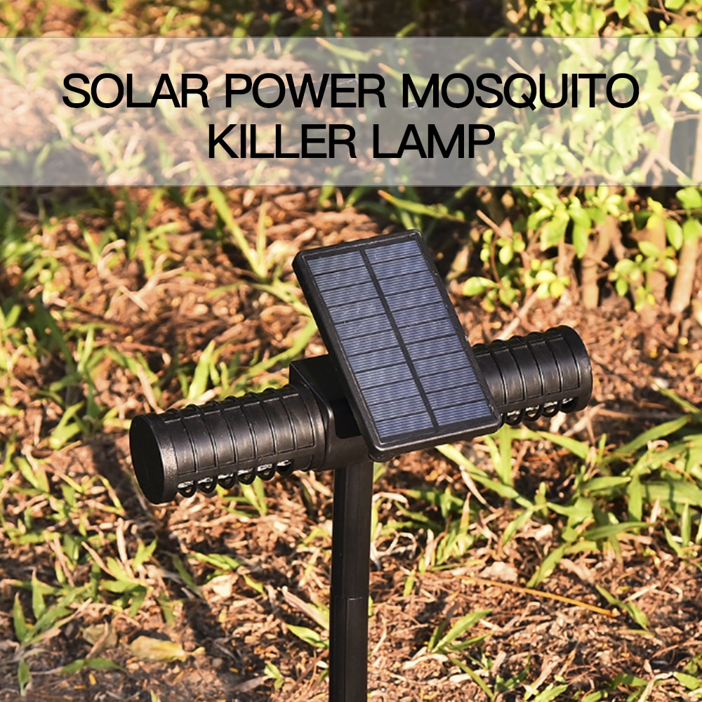 Solar Mosquito Killer Lamp Outdoor Waterproof Villa Yard Garden LED Light Lawn Camping Lamp Large Bug Zapper Light Whole Night — image 6