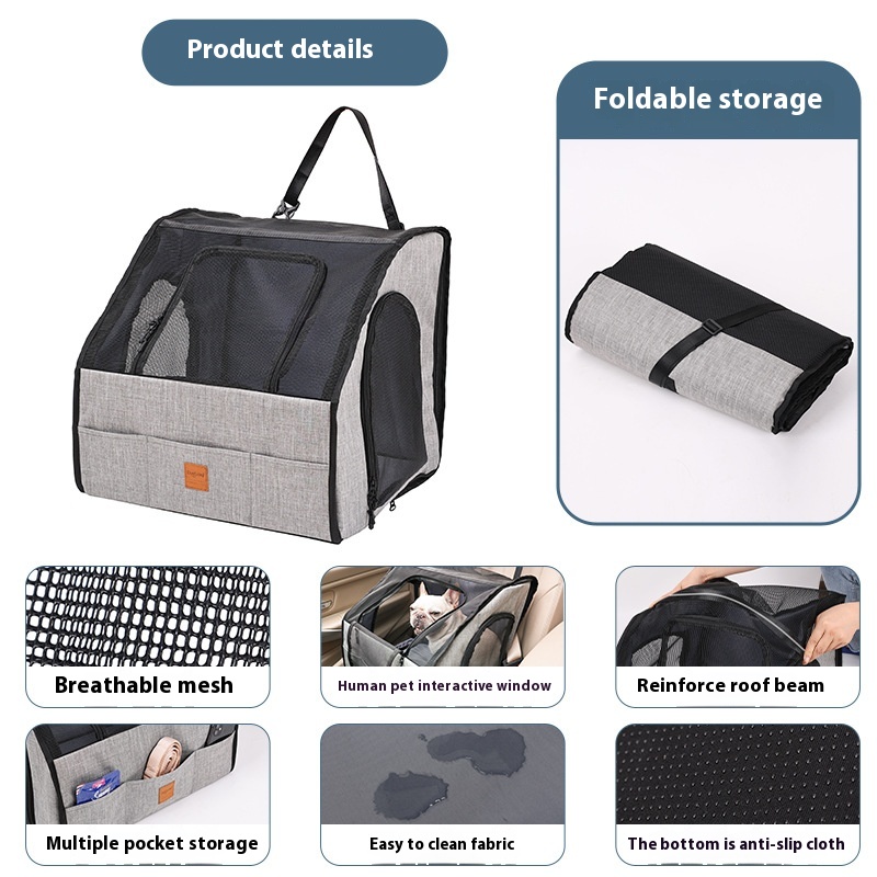 Portable Foldable Car Waterproof And Hard-wearing Pet Cage Waterproof Thickened Dog Mat Car Pet Mat — image 3