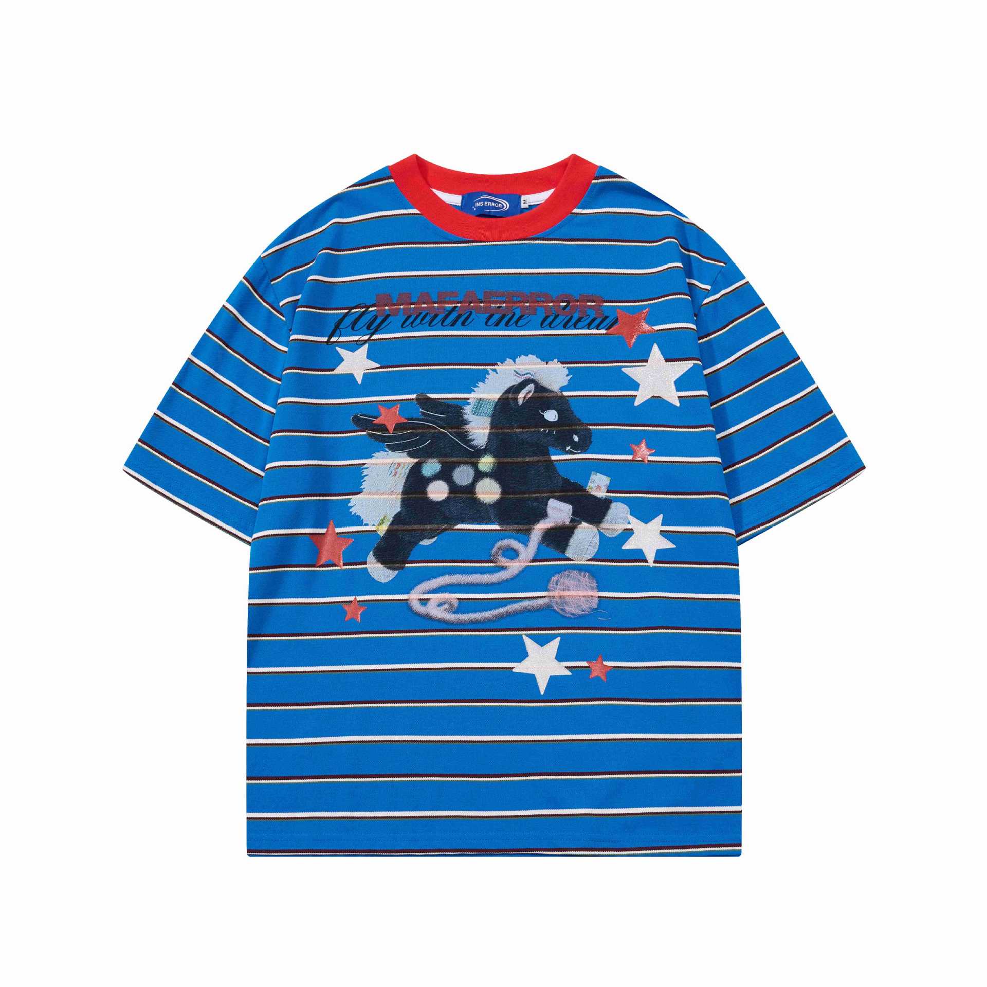Camiseta de manga corta con estampado de pony de dibujos animados — imagen 8
