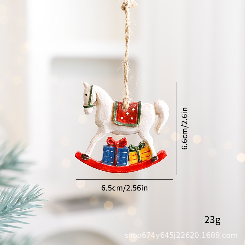 Adorno Navideño Reino de los Cielos Figura de Renuevo Colgante Estilo Animado Decoración para Árbol — imagen 19