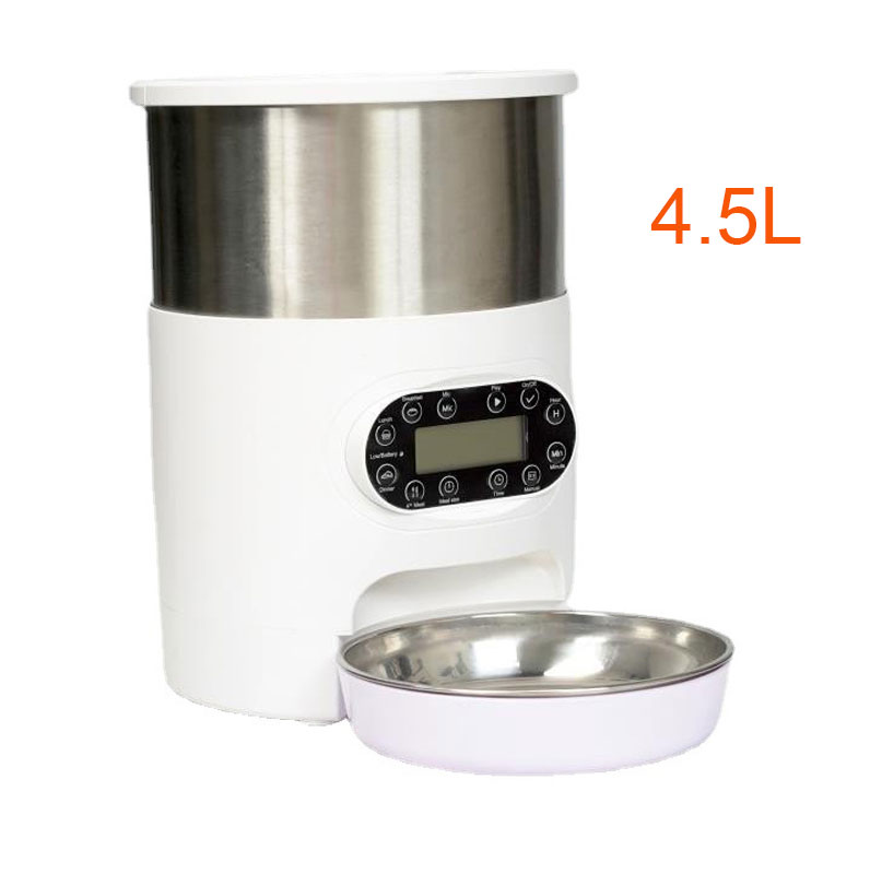 Double Meal Feeder Double Meal Tray Stainless Steel Feeder Automatic Feeder Pet Feeder — image 7