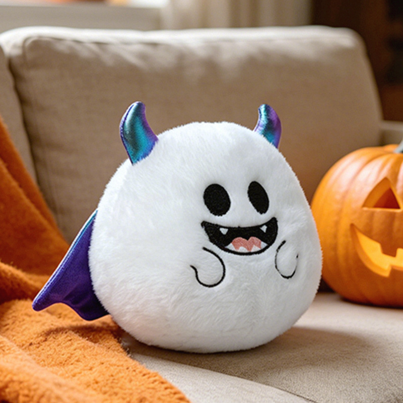 Muñecos de Peluche de Serie Halloween: Calabaza, Araña divertida, Murciélago, Fantasma y Muñeca de Bruja — imagen 7
