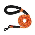 Pet Reflective Dog Leash Multi-color Round Rope Dog Chain Comfortable Handle Set — image 7