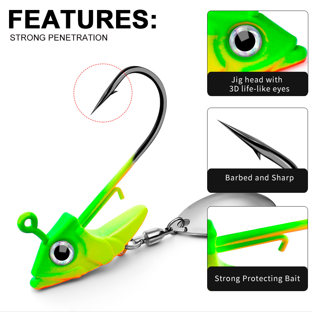 Gancho de Jig con Contrapeso Suave para Pescar en Agua Profunda, Accesorios de Pesca — imagen 2
