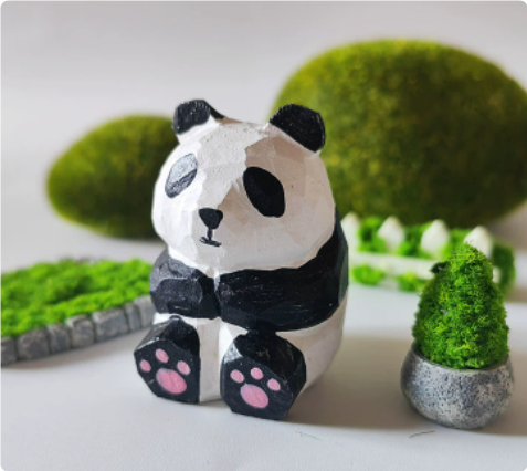 Creative Wooden Cat Trinkets Crafts Handmade Wood Carving — image 48
