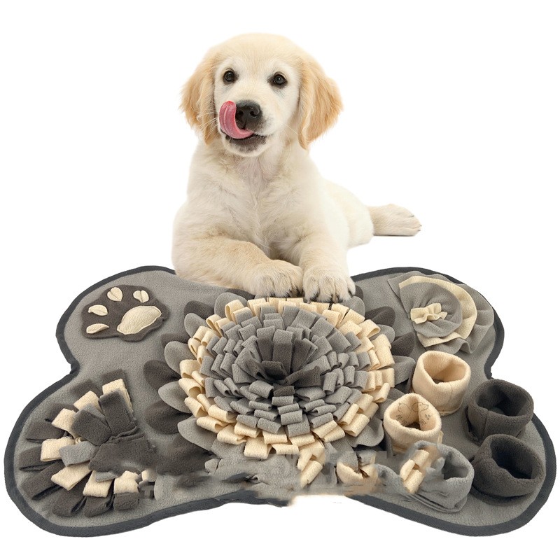 Pet dog sniffing toy mat cat and dog sniffing mat washable fun food hiding puzzle sniffing mat — image 2