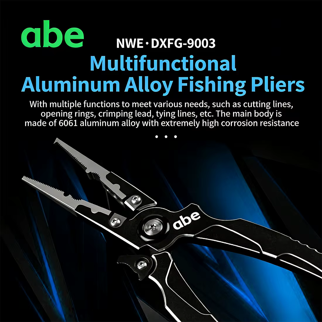 ABE 26KG Scale Fishing Pliers - Aluminum Alloy Multi-Functional Fish Gripper for Micro/Heavy-Duty, Hook Remover PE Line Cutter — image 3