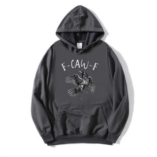 Crow Print Hoodie Sweatshirt Men's Casual Sportswear — image 4