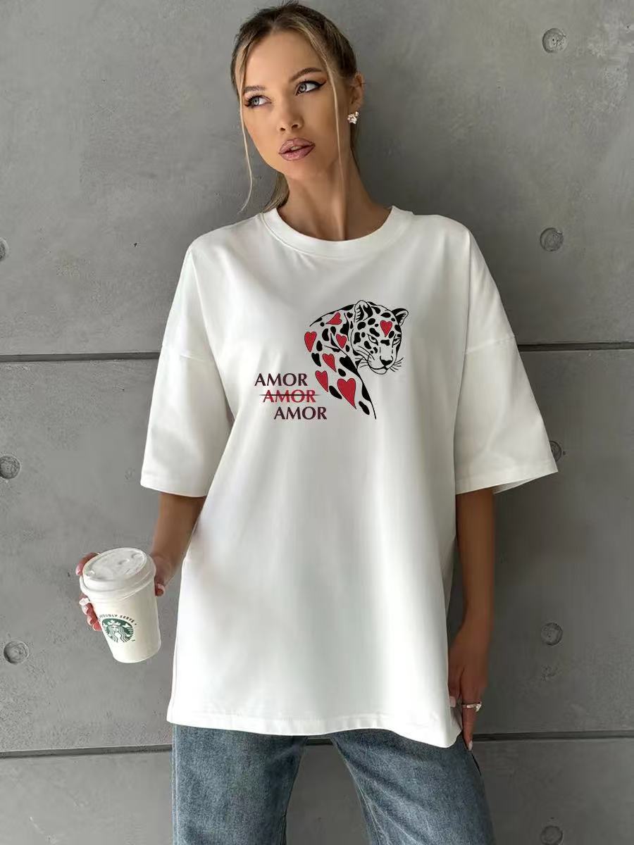 Cheetah pattern short sleeved T-shirt for women — image 7