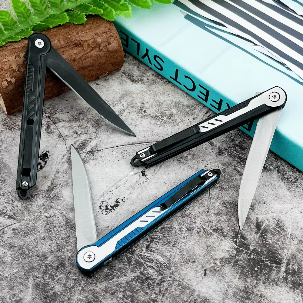 High Hardness Outdoor Knife 420 Steel Handle 440c Blade Pocket Folding Knife Portable EDC Fruit Tool Hiking Fishing Tool — image 2