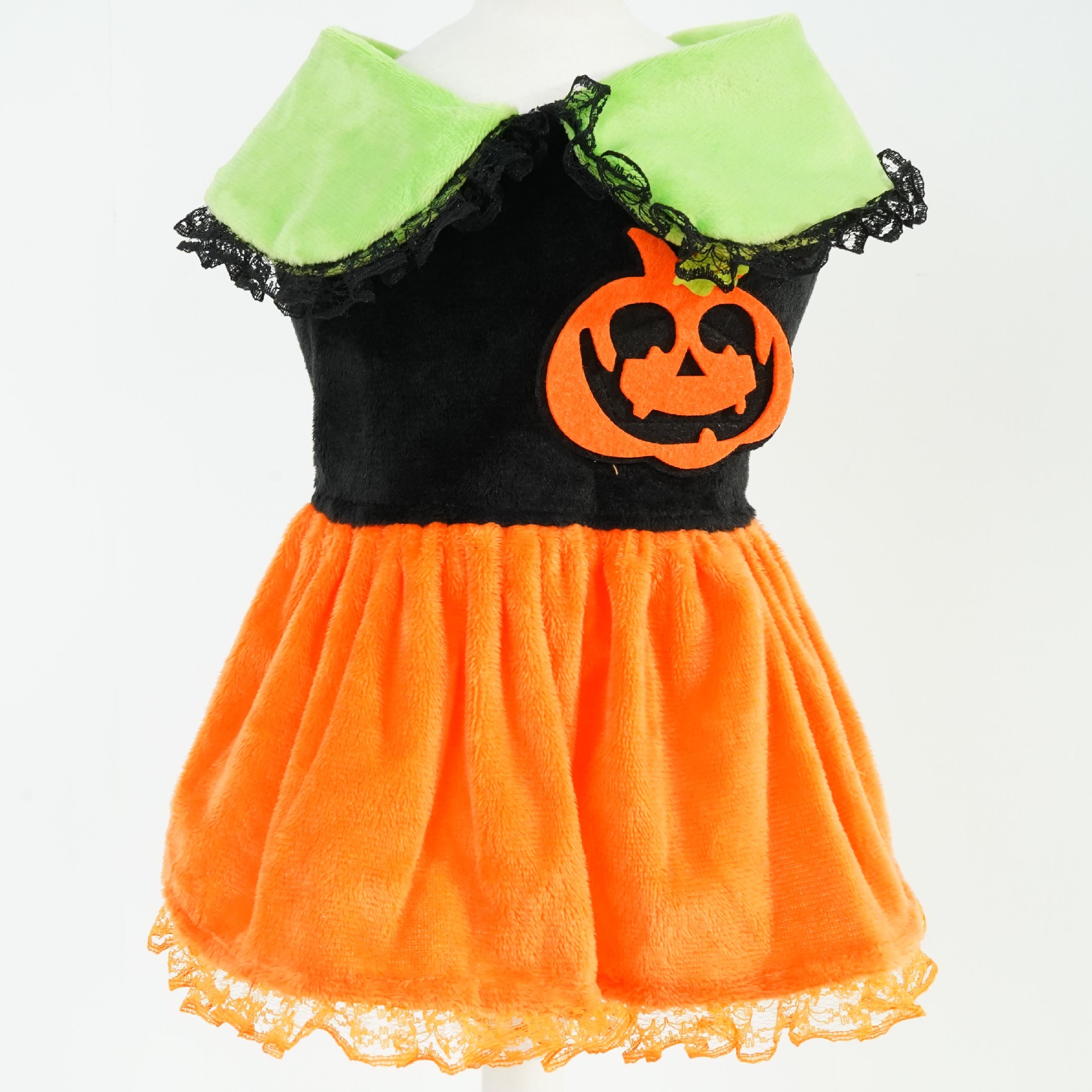 Halloween Pumpkin Collar Dress for Small and Medium DogsPet Dog Clothing — image 7