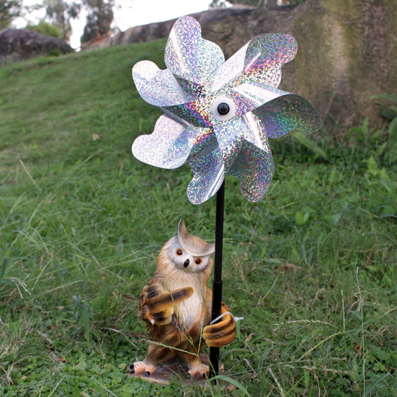 Decoración de Molino para Búhos - Figura Creativa de Resina — imagen 2