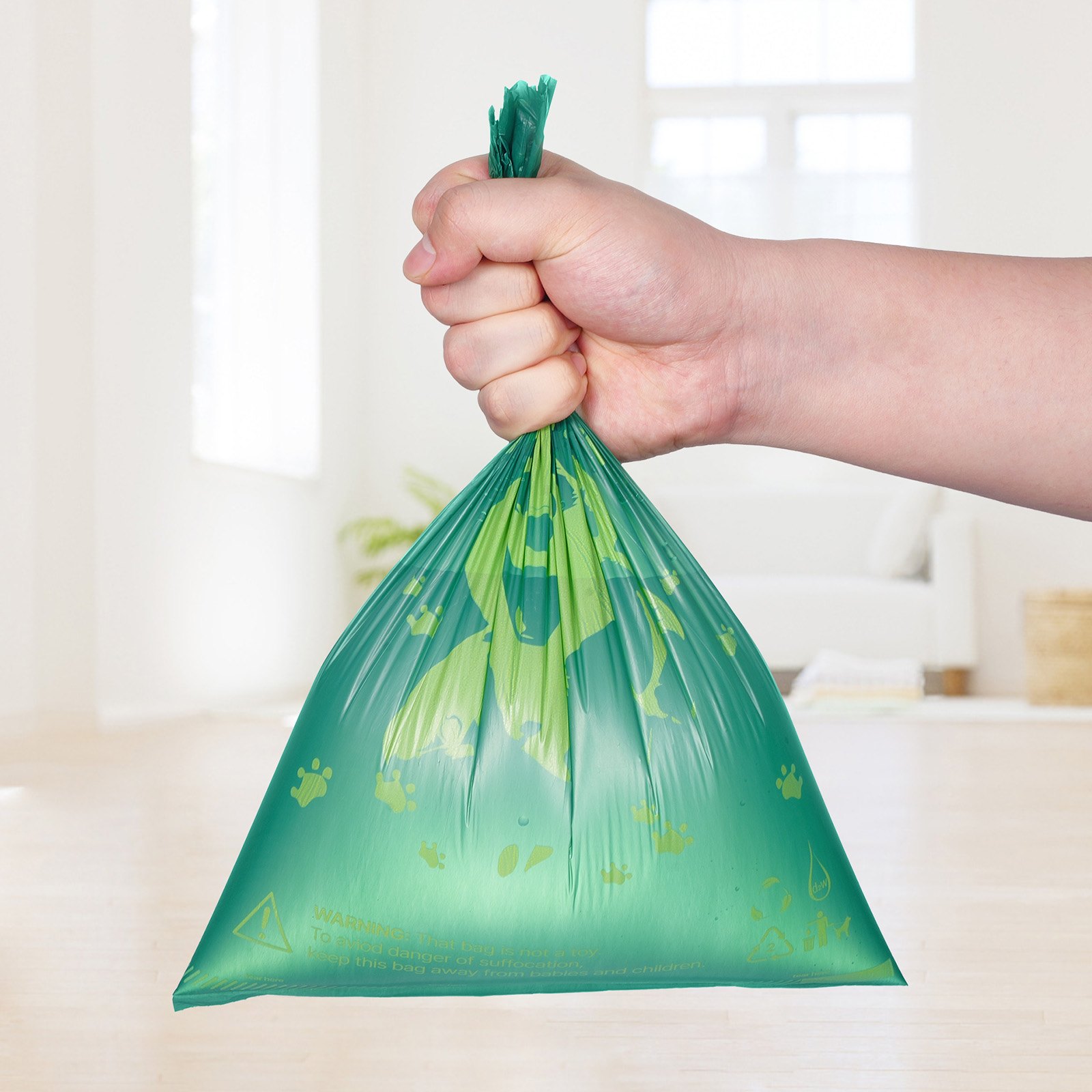 Bolsas de Limpieza para Excremento Canino Grosor Rollo de Repuesto 270PCS Aromatizadas con Lavanda Biodegradables — imagen 1