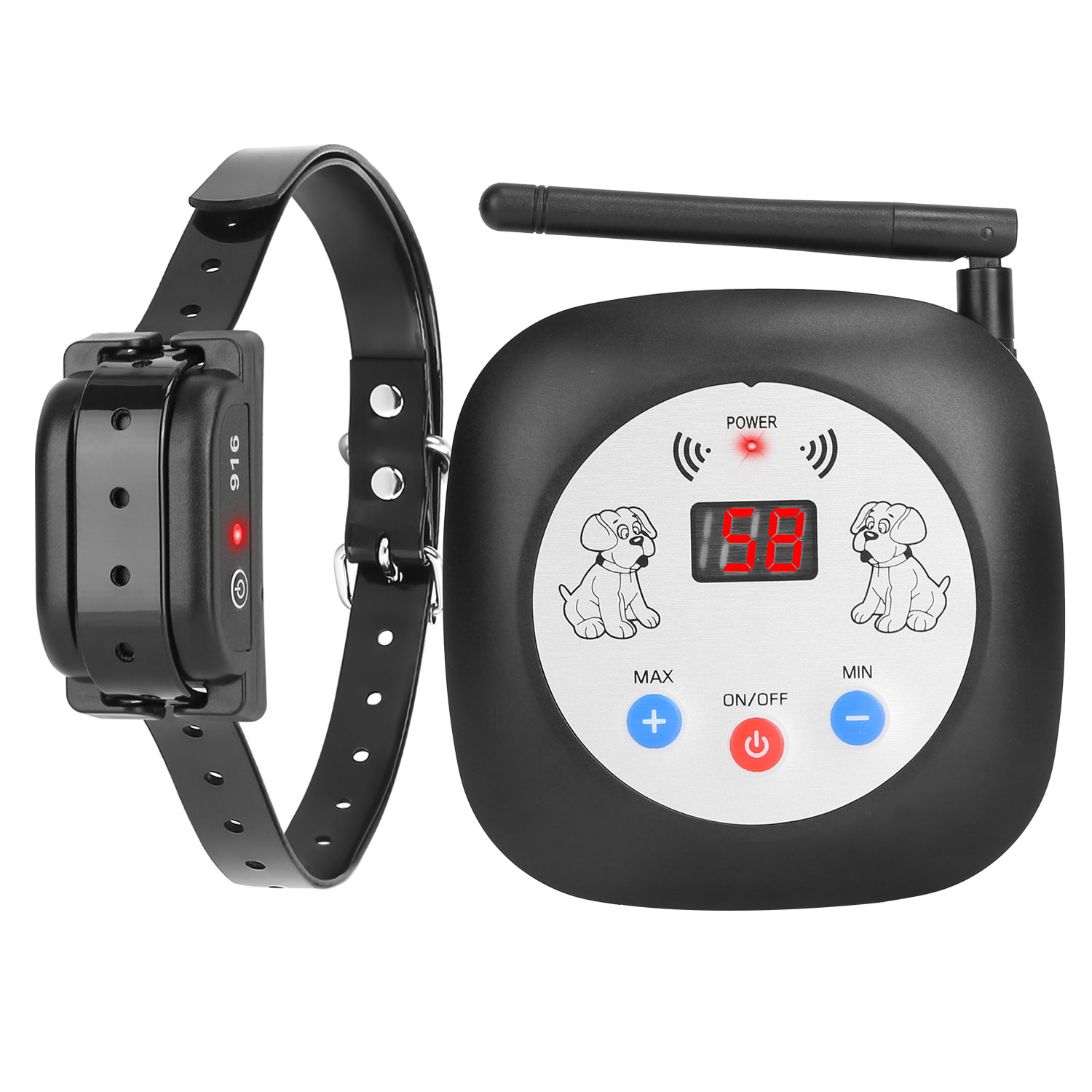 1 Juego de Cerca Eléctrica Inalámbrica para Perros de 328FT con Monitor de Ubicación GPS, Collar Receptor Recargable, Sistema de Cerca con Sonido y Vibración para Perros Pequeños, Medianos y Grandes — imagen 1