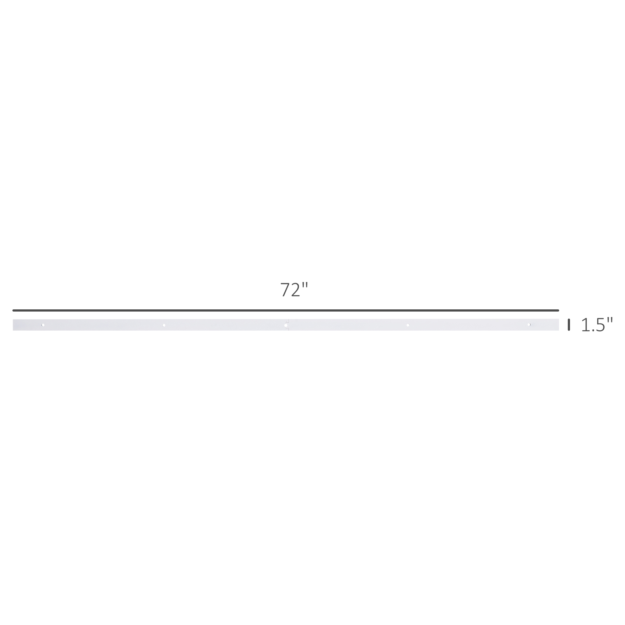 Kit de montaje para puertas correderas interiores rústicas - Blanco (6 piezas) — imagen 3
