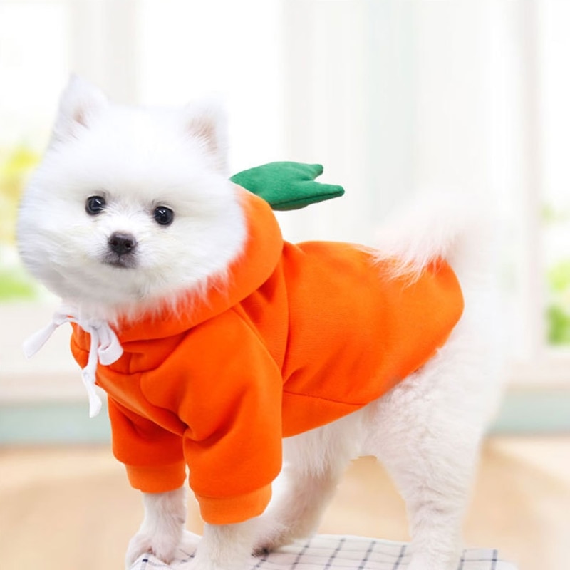 Dog Winter Warm Clothes Cute Plush Coat Hoodies for bulldog Pet Costume Jacket — image 6