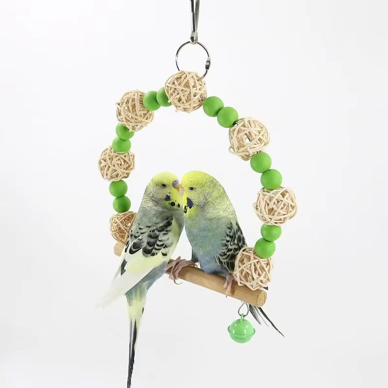 Columpio de juguete para pájaros, Juguete de columpio para loros, Suministros, Hamaca para loros, Juguete para mascotas, Suministros para mascotas, Accesorios para pájaros, Попугаи — imagen 3