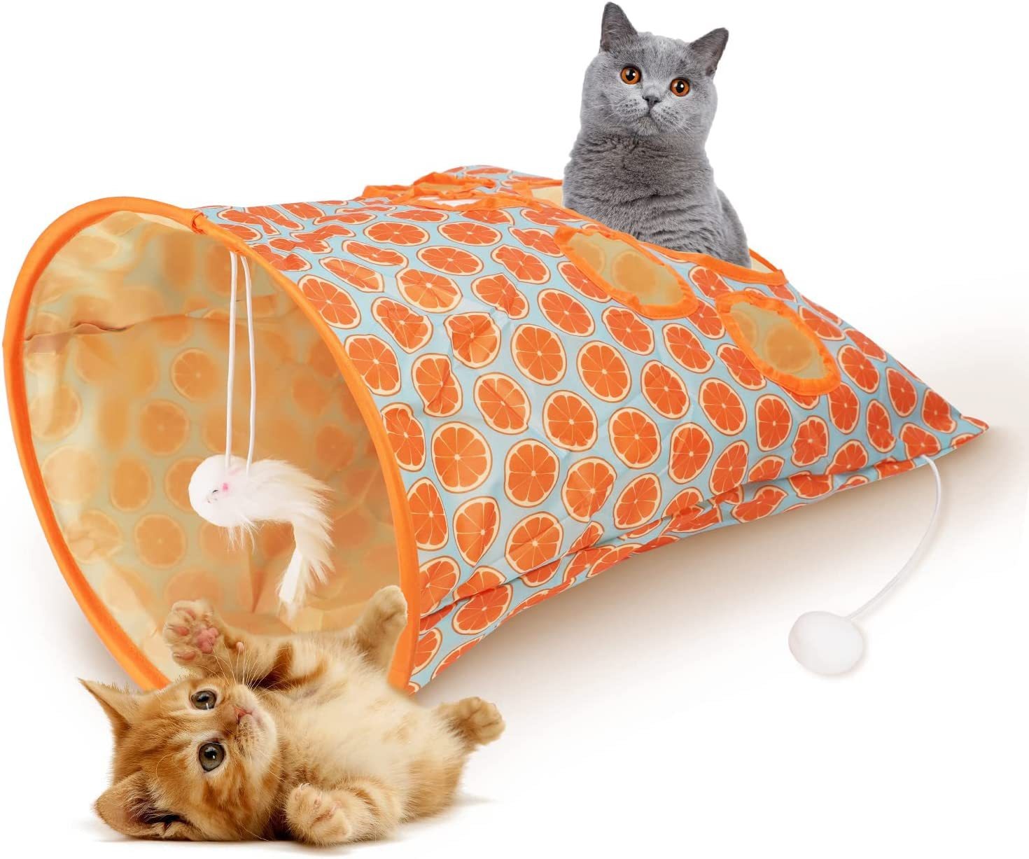 New Cat Drill Bag Cat Tunnel Earth Rolling Dragon With Noise Paper Cat Drill Hole Cat Interactive Play Cat Toy — image 1