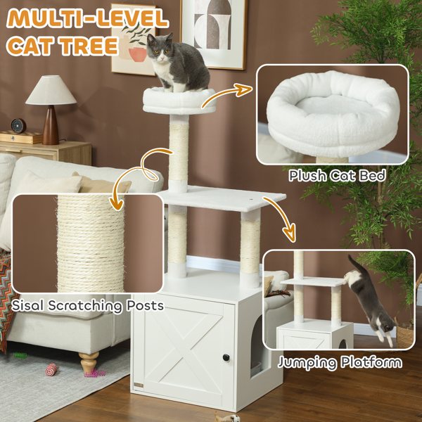 Gato Casa de Madera Árbol para Gatos Torre de Escalada — imagen 7