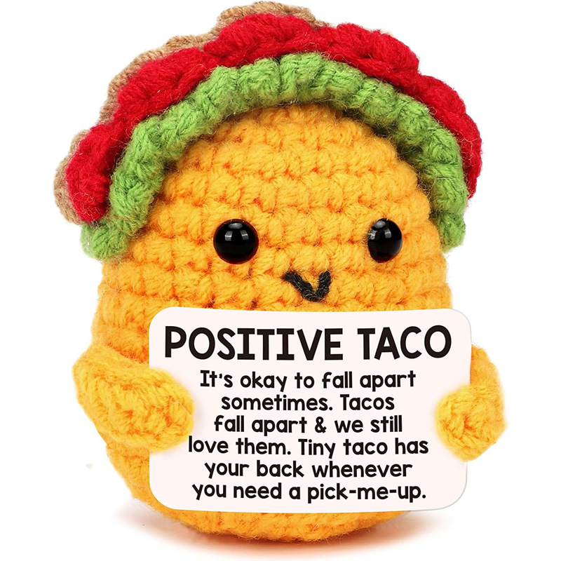 Handmade Knitted Doll Penguin Potato Turtle Dinosaur Donut Cartoon — image 14